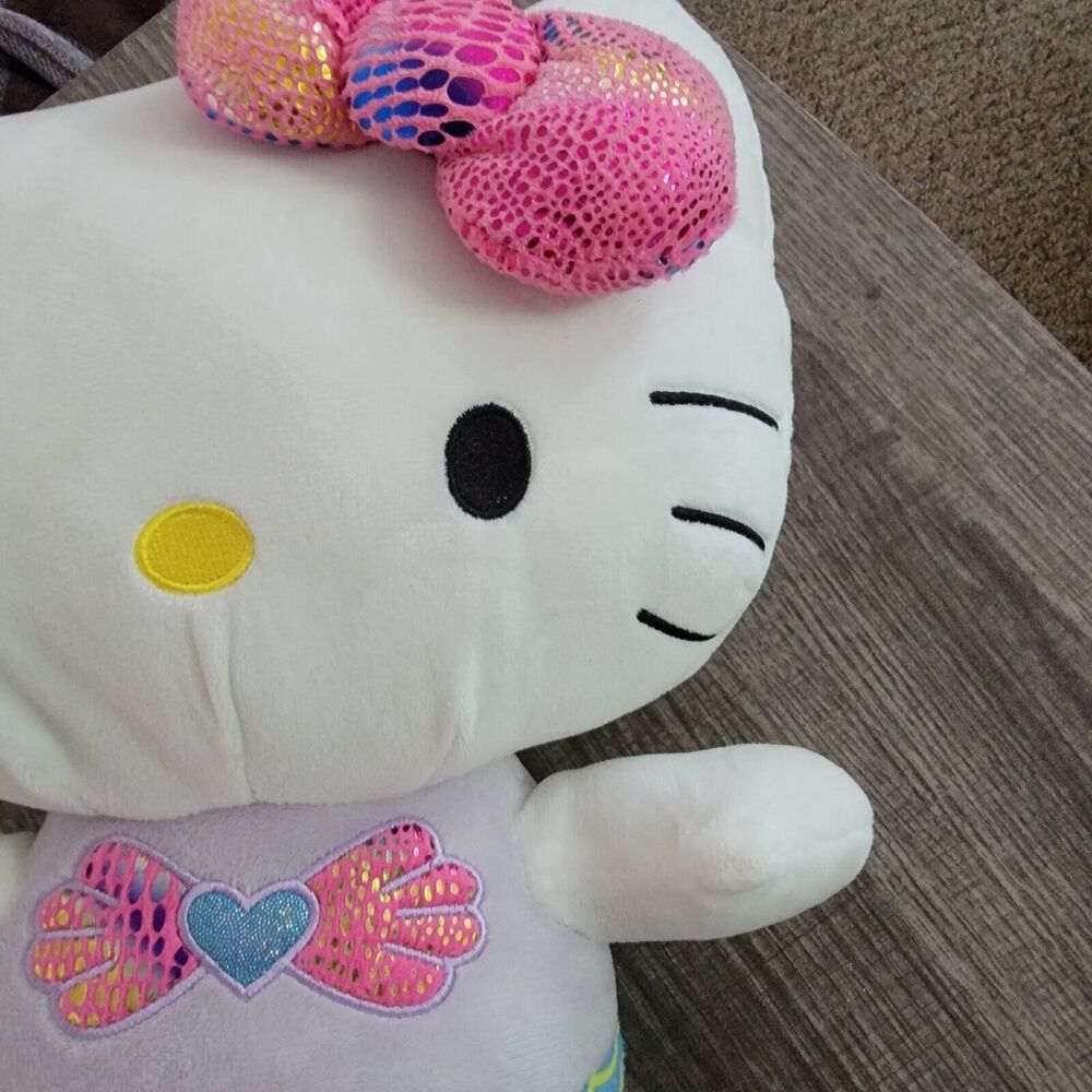 Hello Kitty Mermaid Plush/Stuffed Animal Sanrio (no tags) Pink Bow, 15 inch - Picture 5 of 14